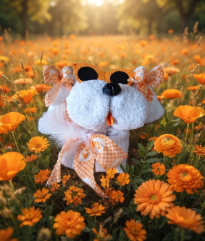 Daisy Handtuchfigur  Hund mit Brille